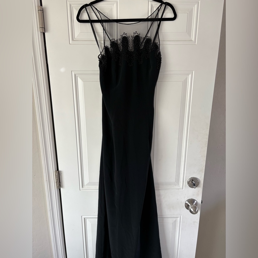 Vintage Niteline Black beaded gown